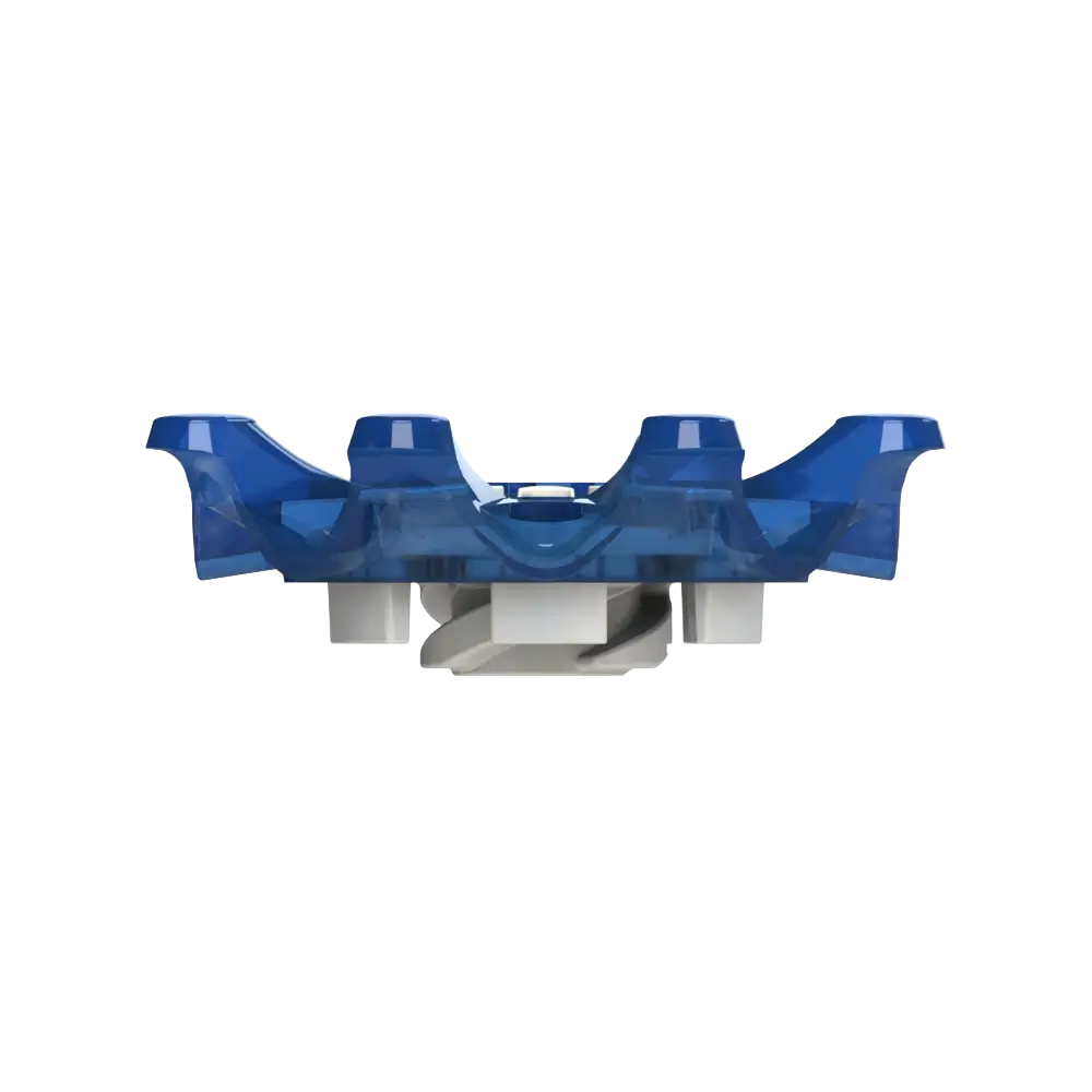 Side angle of blue Pulsar Golf Spikes