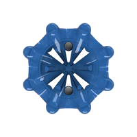 Front angle of blue Pulsar Golf Spikes