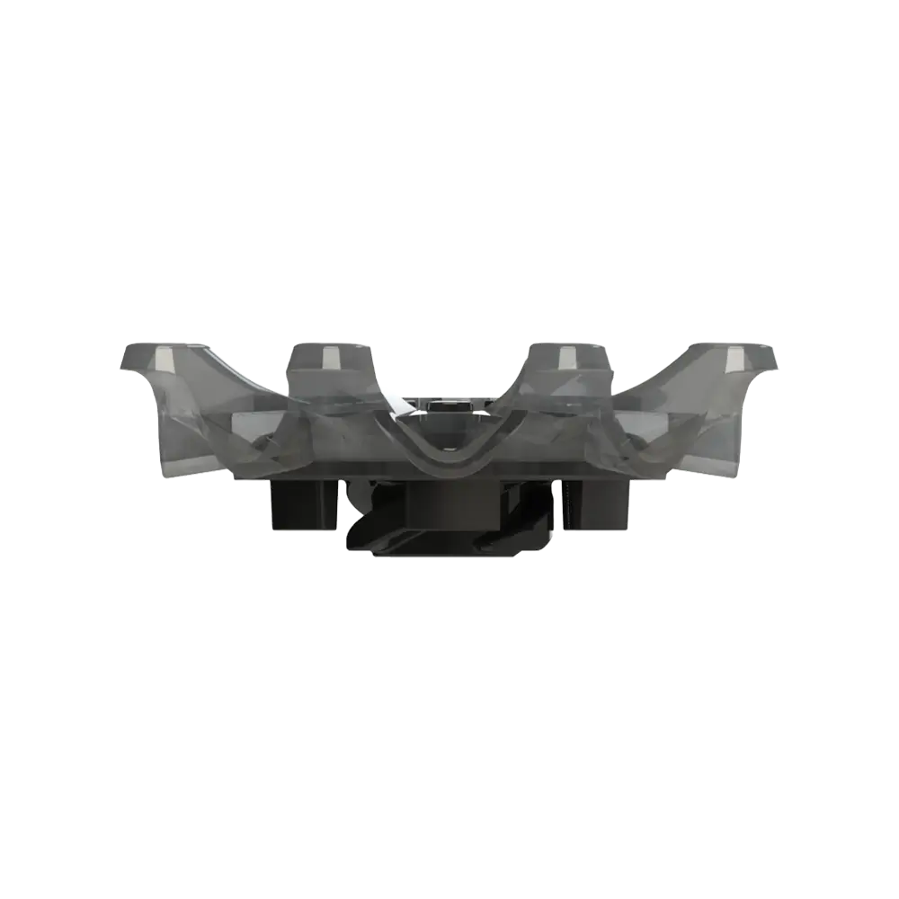 Side angle of the dark gray and black Pulsar Golf Spikes