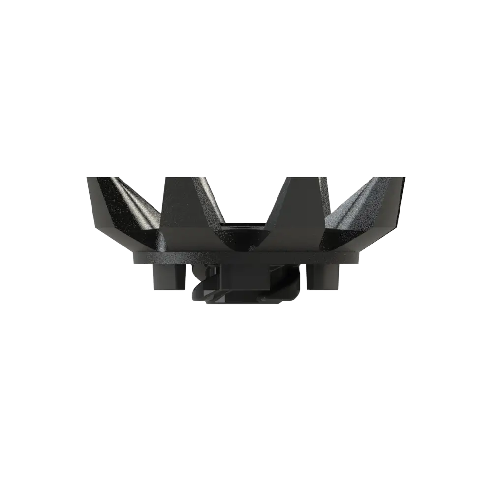 Side angle of Black Widow golf traction spike