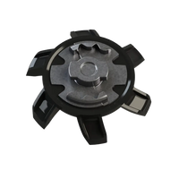 Back side of the black Stealth Golf Spikes