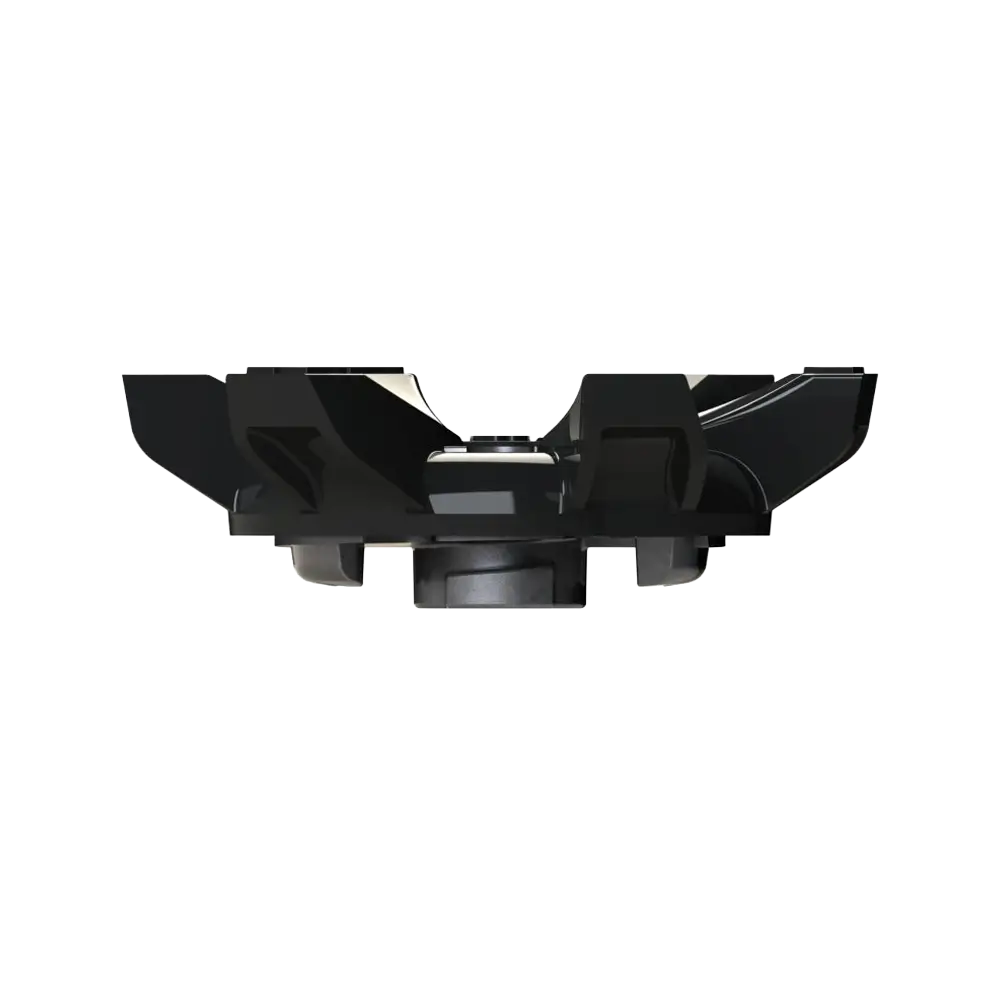 Side angle of the black Stealth Golf Spikes