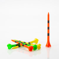 Striped Pride Performance® Plastic Tees - 2 ¾" Fruit Mix