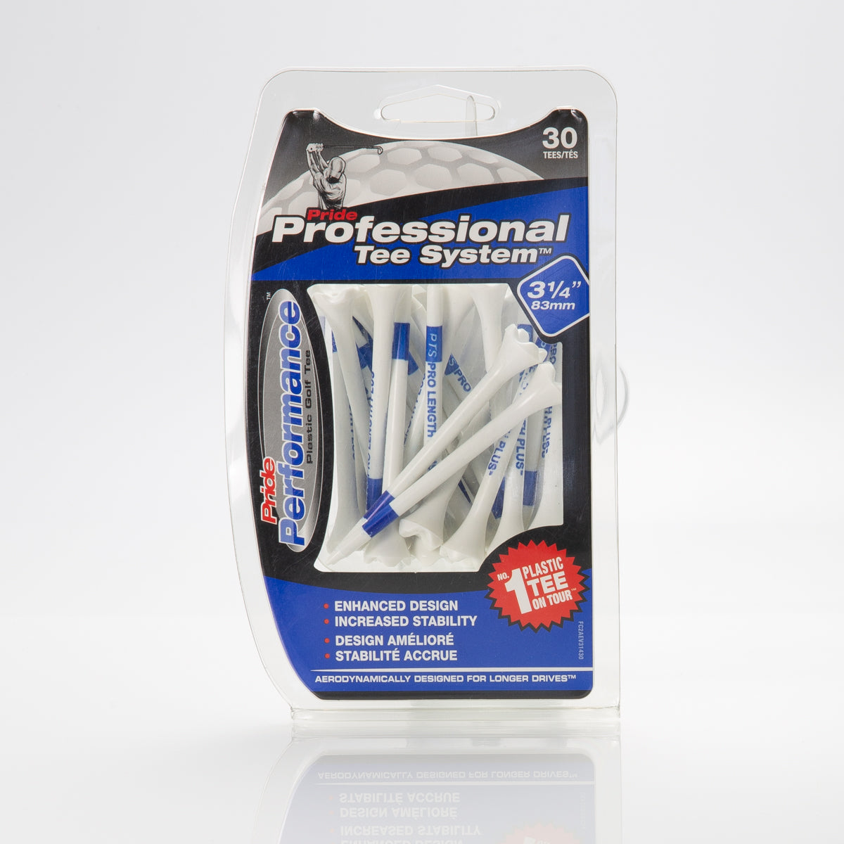 3 1/4" Professional Tee System® (PTS) Pride Performance® Plastic Tees - 30ct