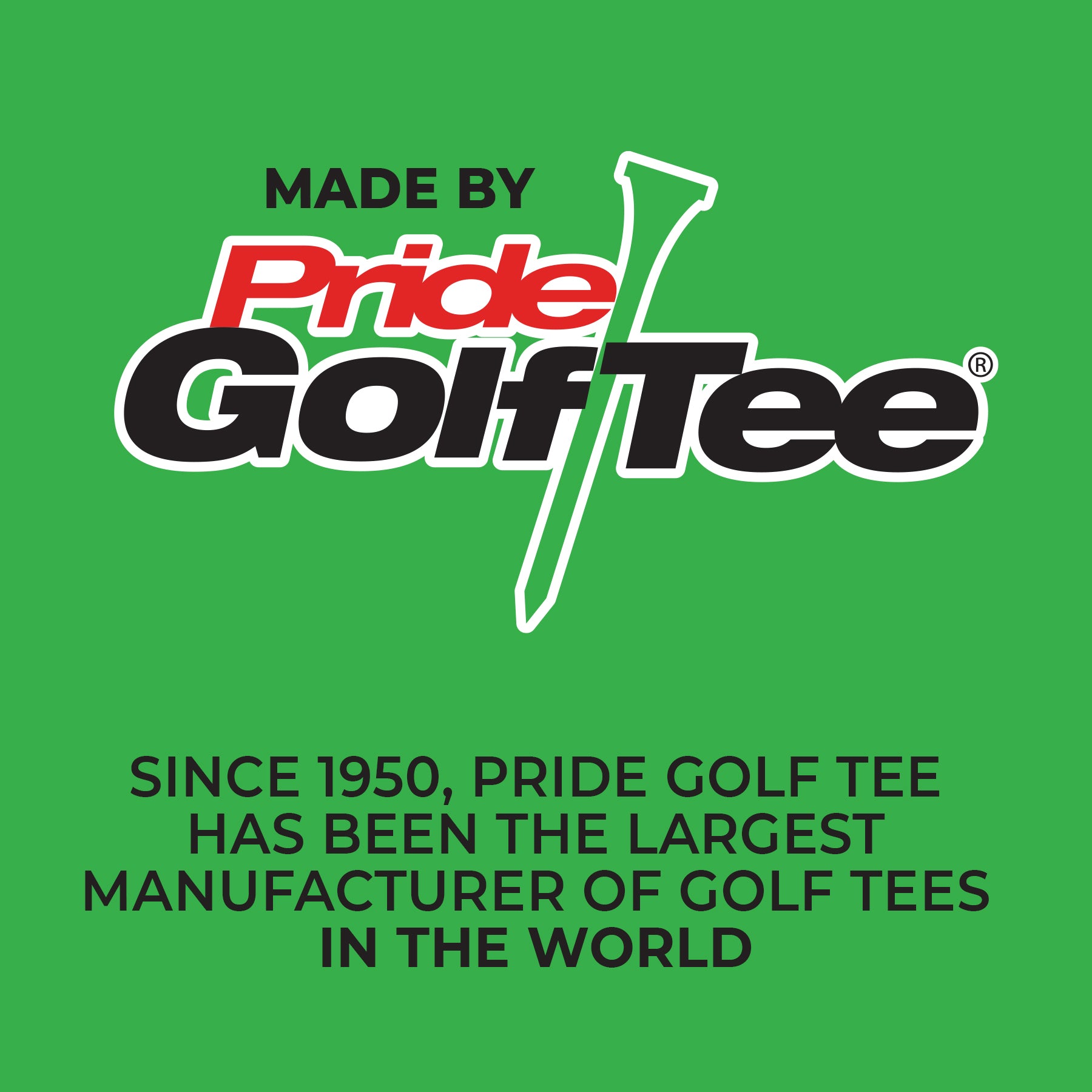 Pride Performance® Matte Finish Plastic Tees - 30ct Packs