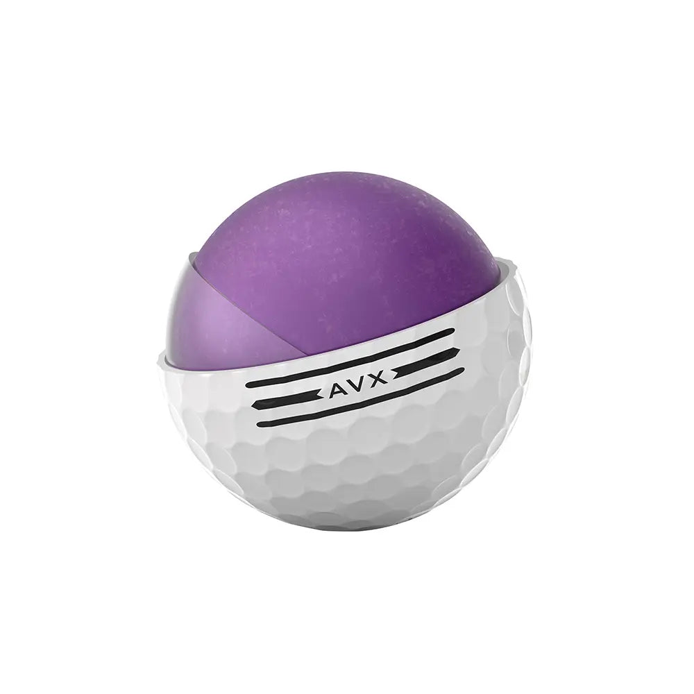 2024 Titleist AVX golf ball showing the internal portion.