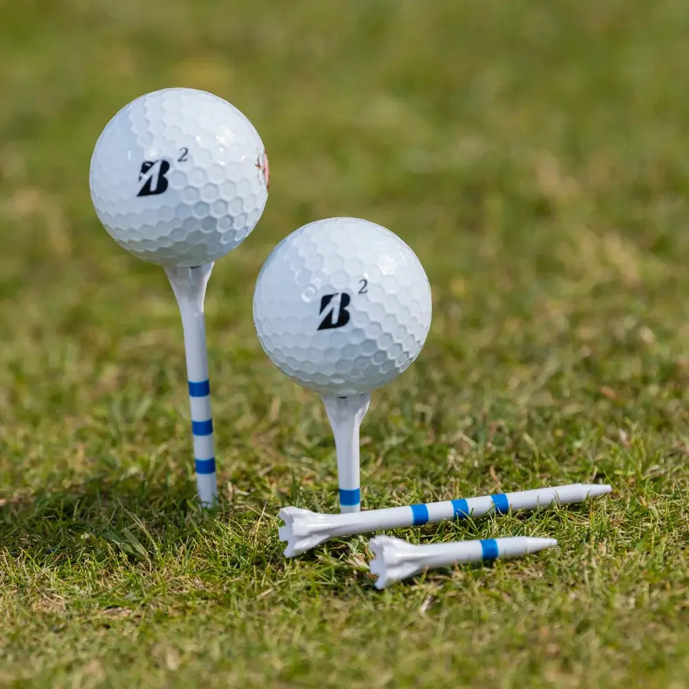 2 ¾" Zarma® FLYtee® MyHite™ Tee Combo Pack - Blue Stripe