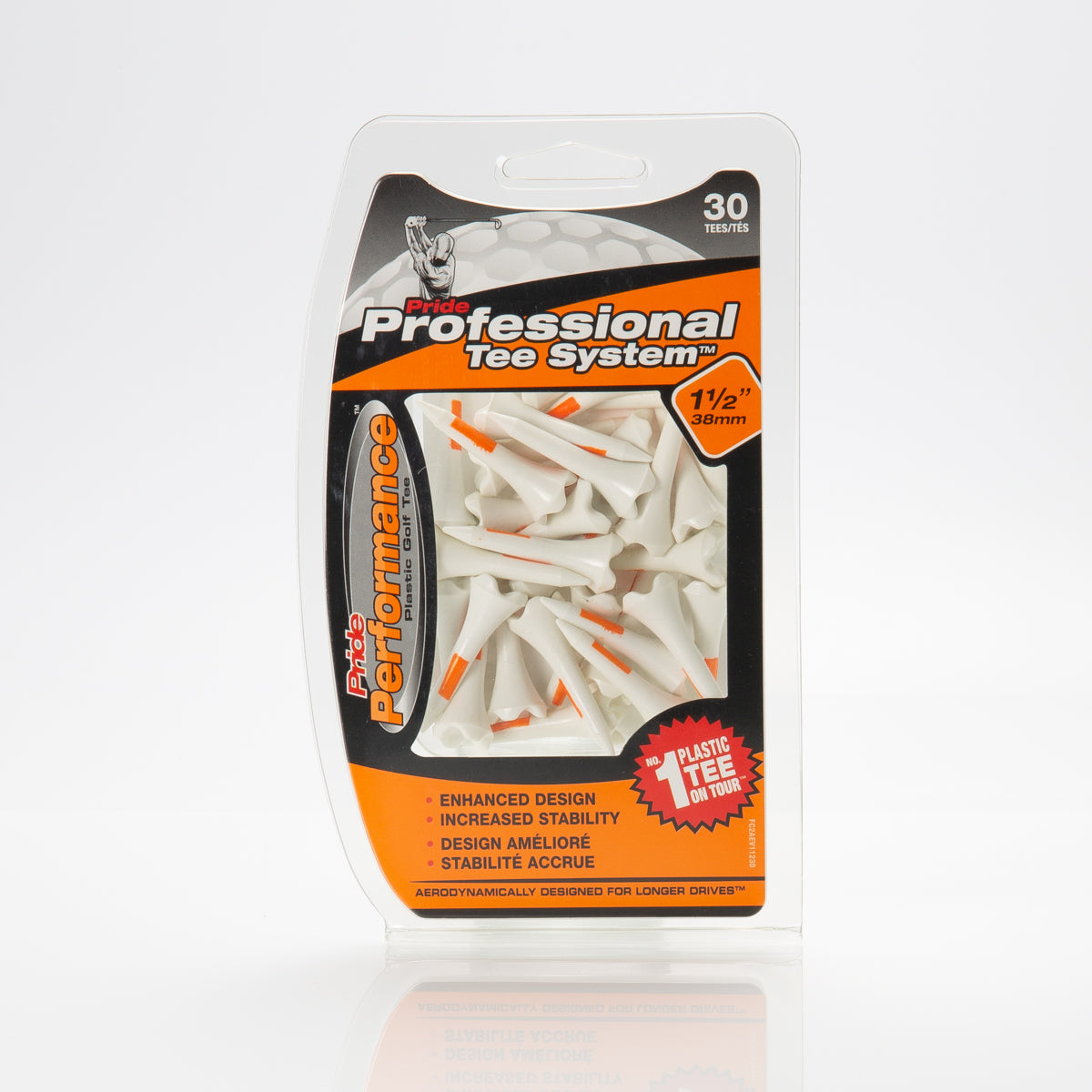 1 1/2" Professional Tee System® (PTS) Pride Performance® Plastic Tees - 30ct