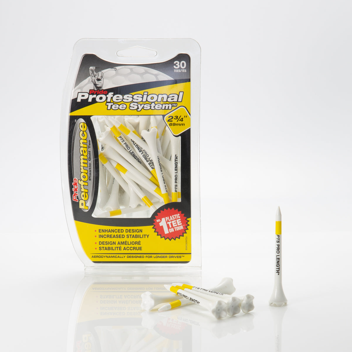 2 3/4" Professional Tee System® (PTS) Pride Performance® Plastic Tees - 30ct