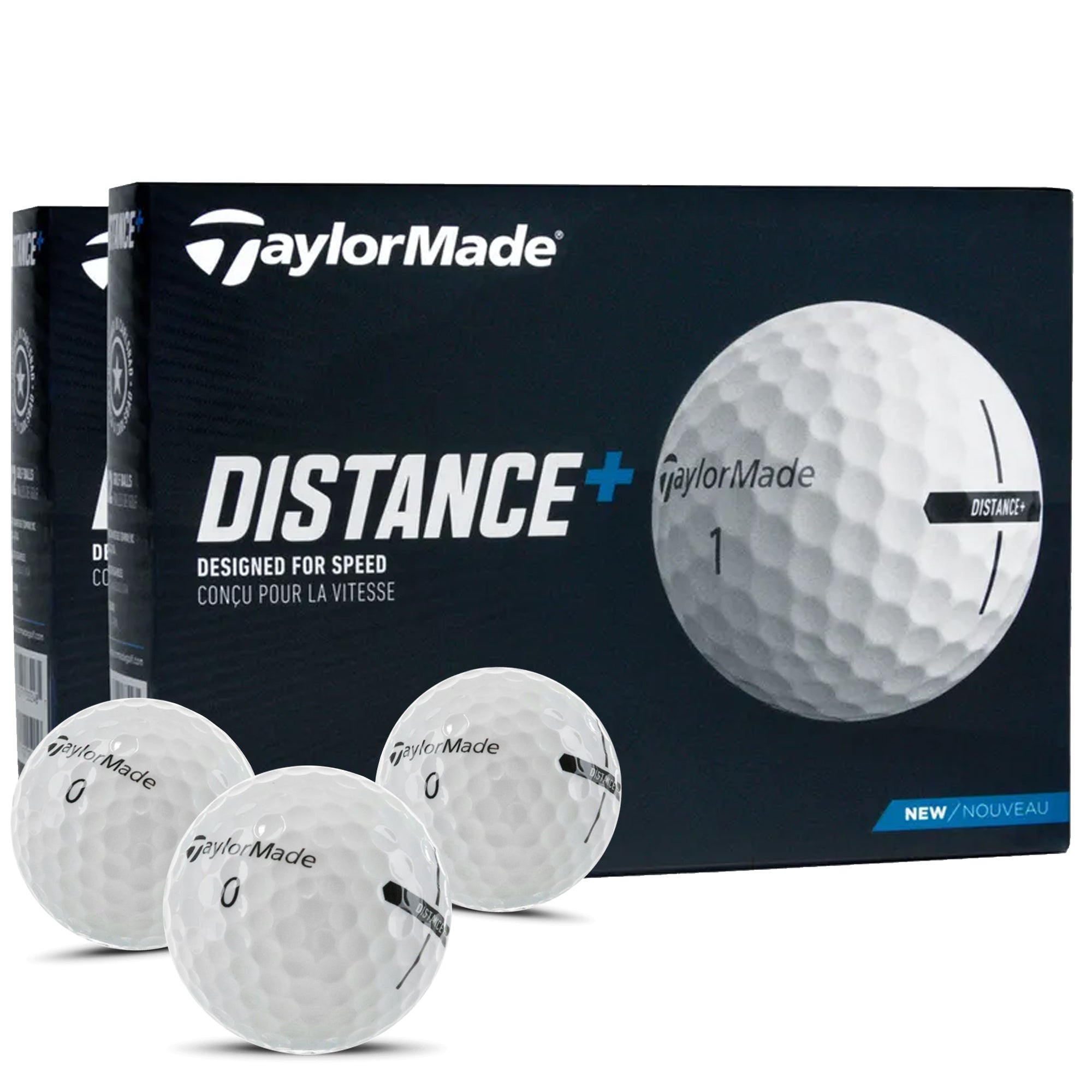 TaylorMade Distance + Double Dozen Golf Ball - Plain