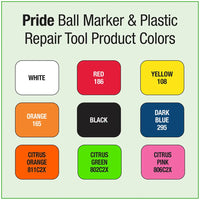 Pride Ball Marker & Plastic Repair Tool Product Colors