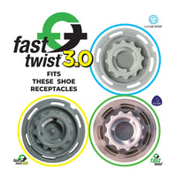 Three different insert systems that fit the fast twist 3.0