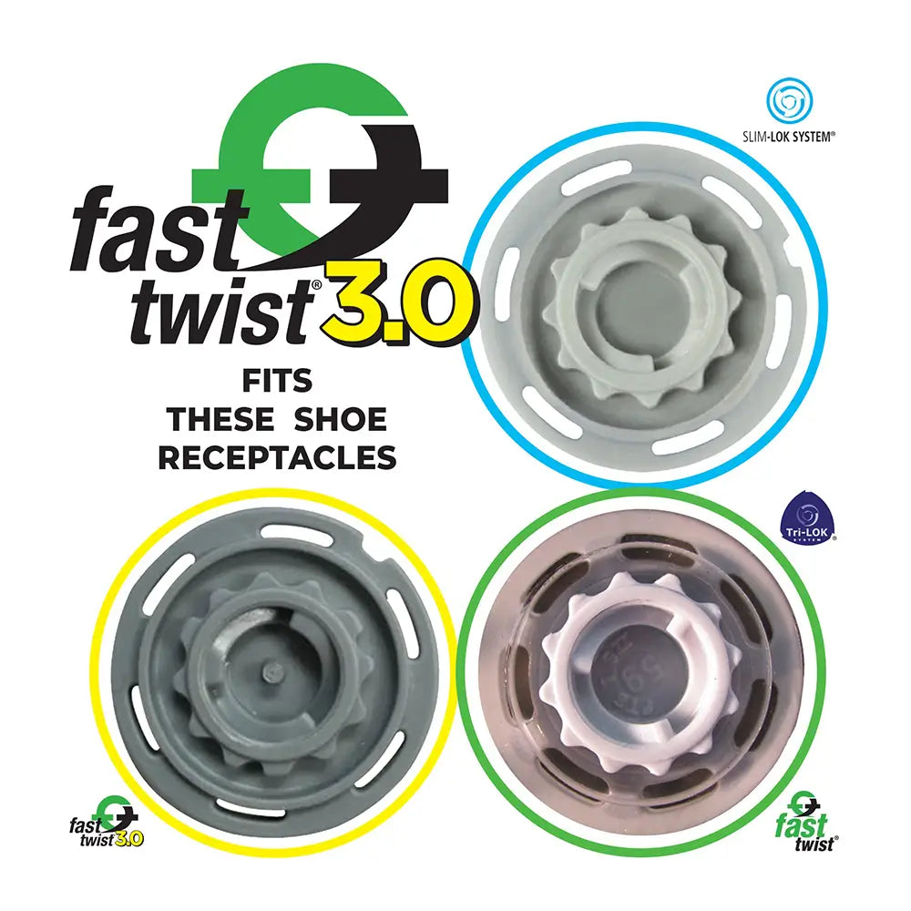 Three different insert systems that fit the fast twist 3.0