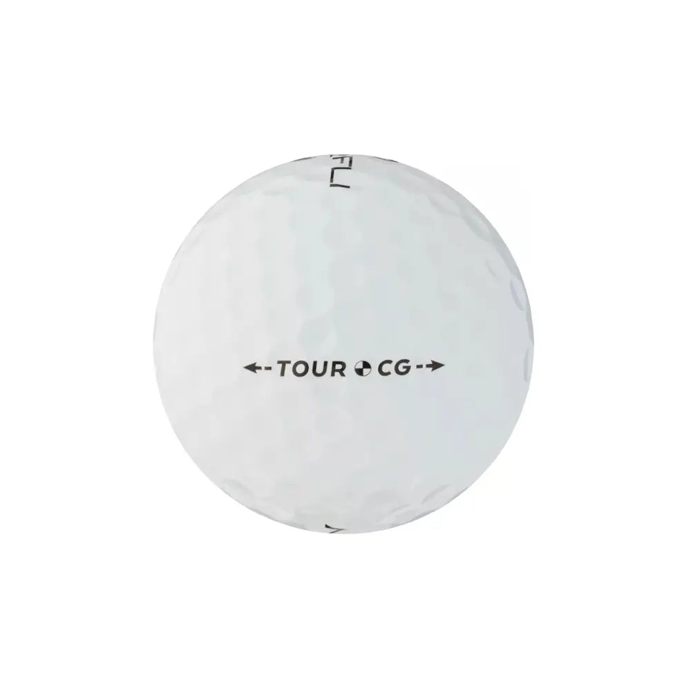White Maxfli golf ball with 'TOUR CG' branding on a white background