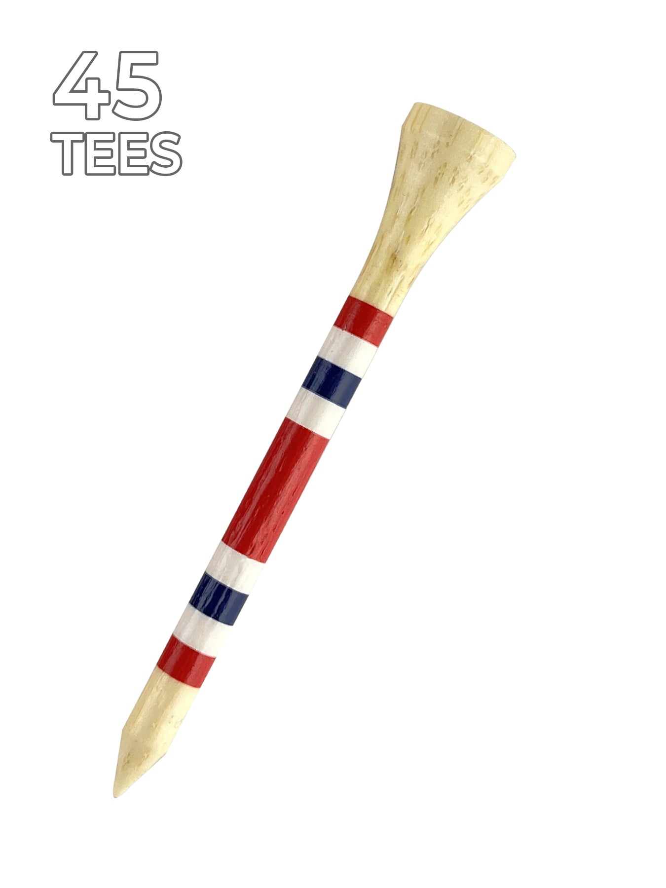 Nova Bamboo Golf Tees™ - Red / White / Blue