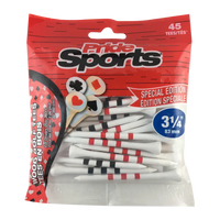 Package of playing cards Pride Sports golf tees.