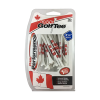 Pack of Pride Golf Tee with a Canadian flag design.