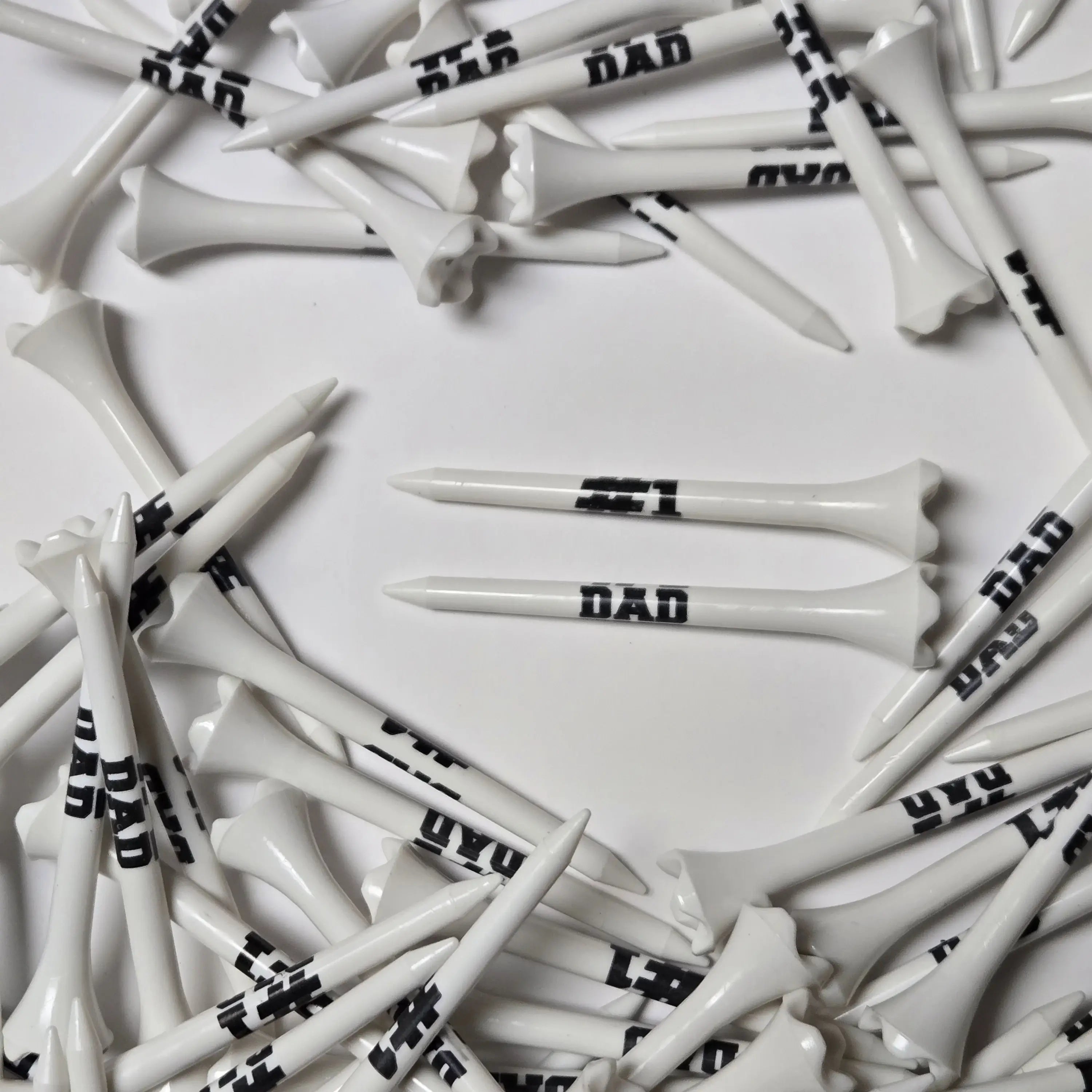 3-1/4" Pride Performance® #1 Dad Golf Tees, 100 ct Value Bag