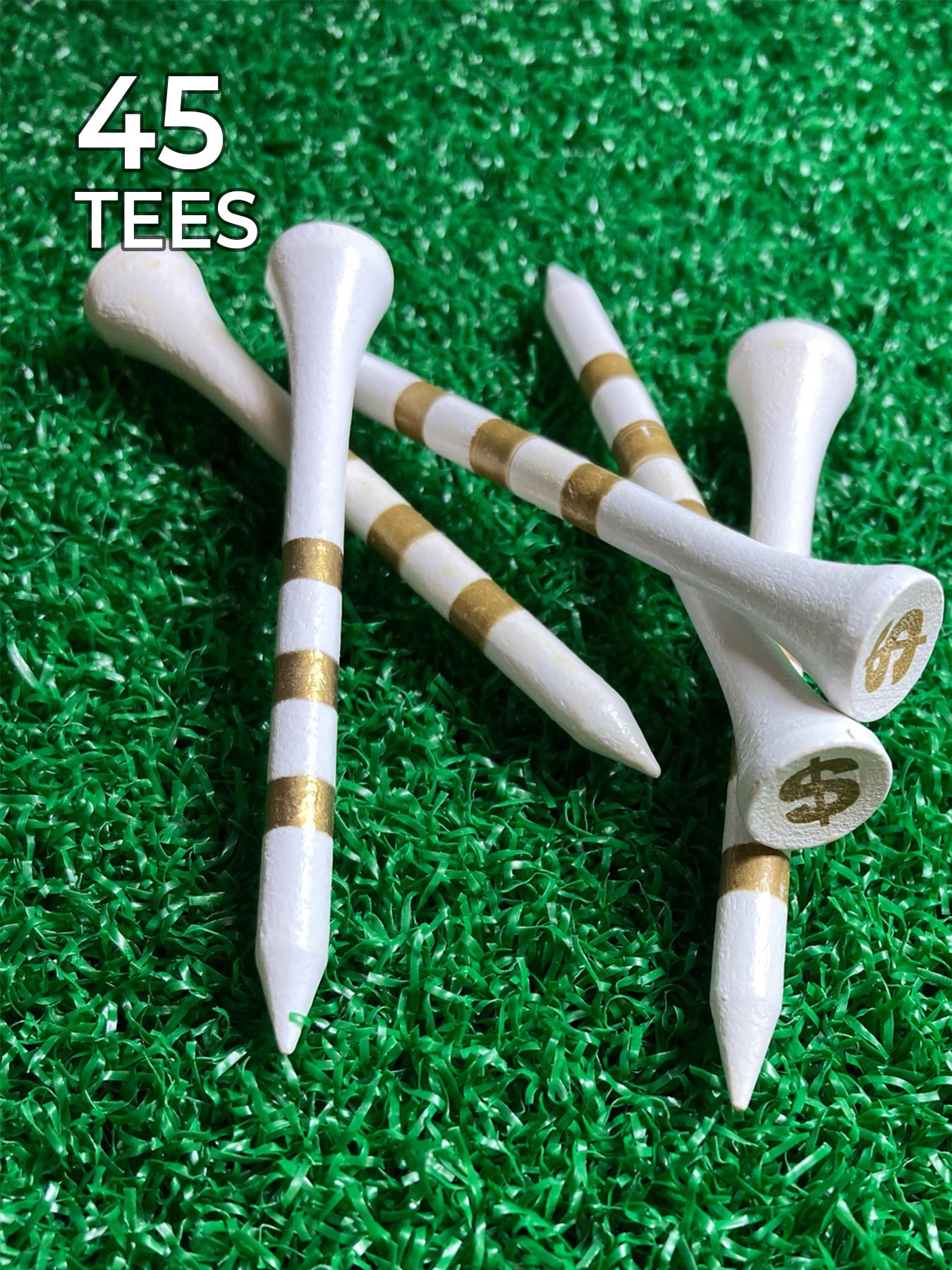 PrideSports Special Edition Wood Golf Tees- 45ct