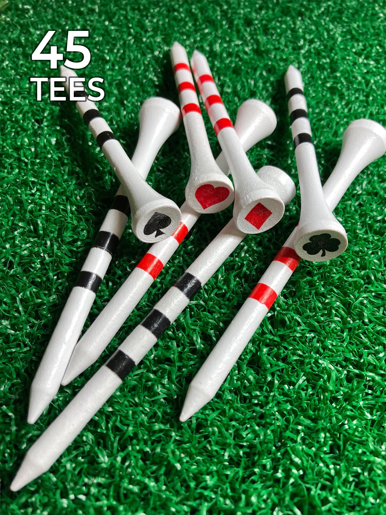 PrideSports Special Edition Wood Golf Tees- 45ct