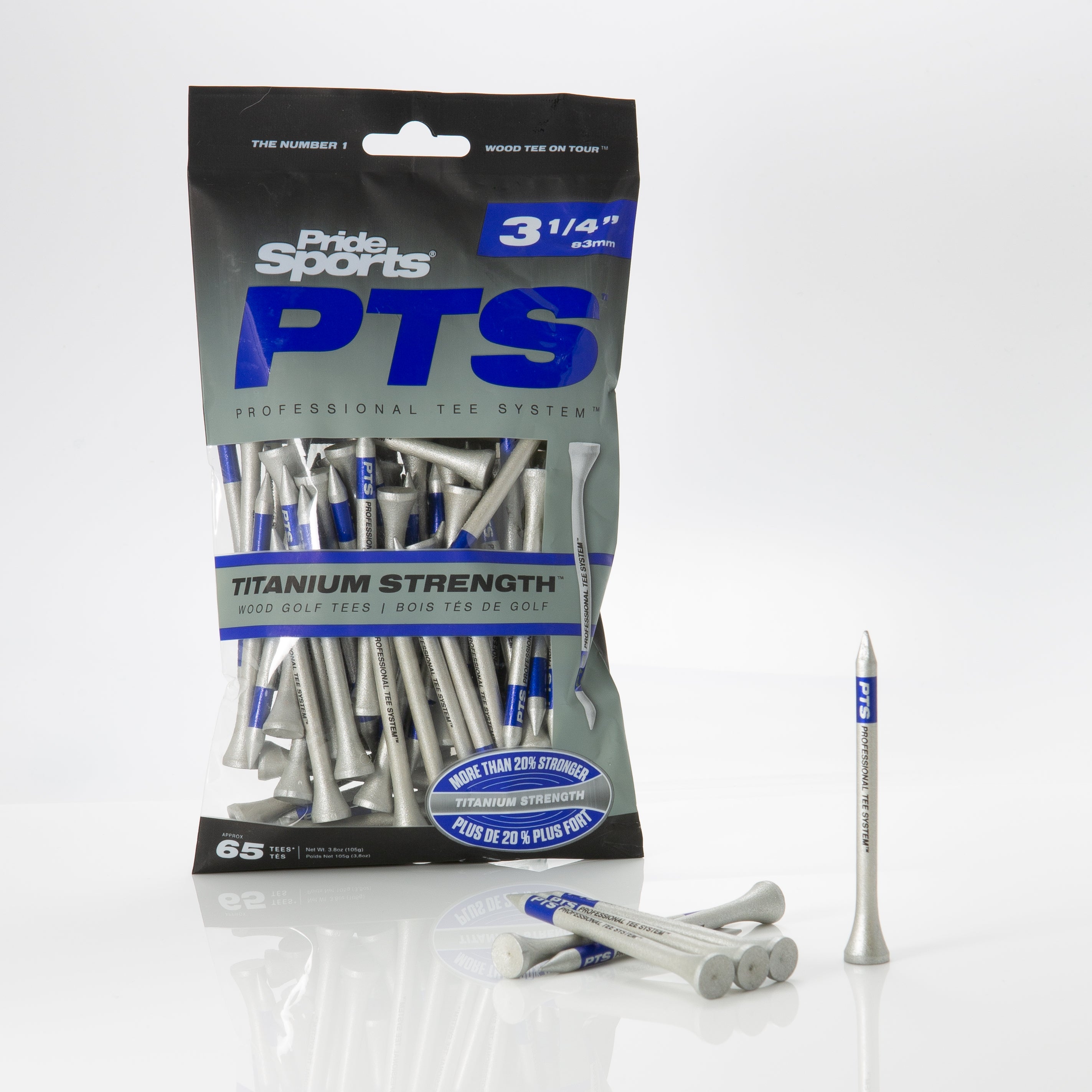 3 ¼" PTS® Titanium Strength™ Wood Golf Tees
