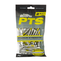 Pack of Pride Sports PTS titanium strength golf tees.