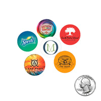 Quarter Size Plastic Golf Ball Markers