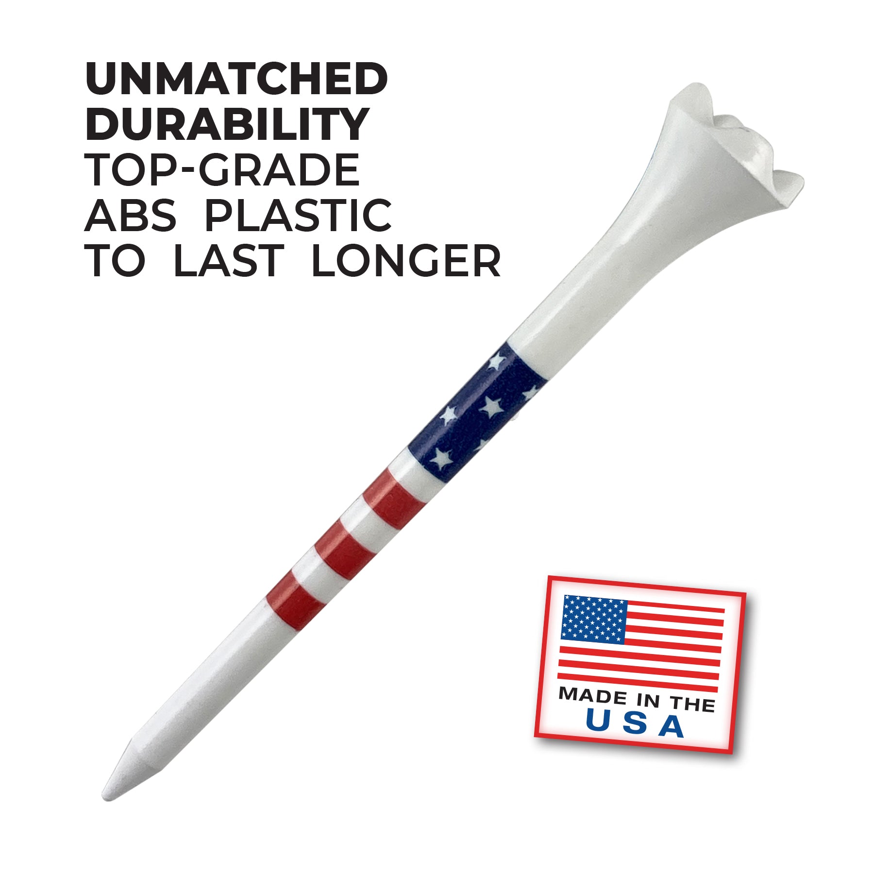 3 ¼" Pride Performance® American Flag Golf Tees