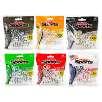 Six packages of Pride Sports products with different color schemes on a white background
