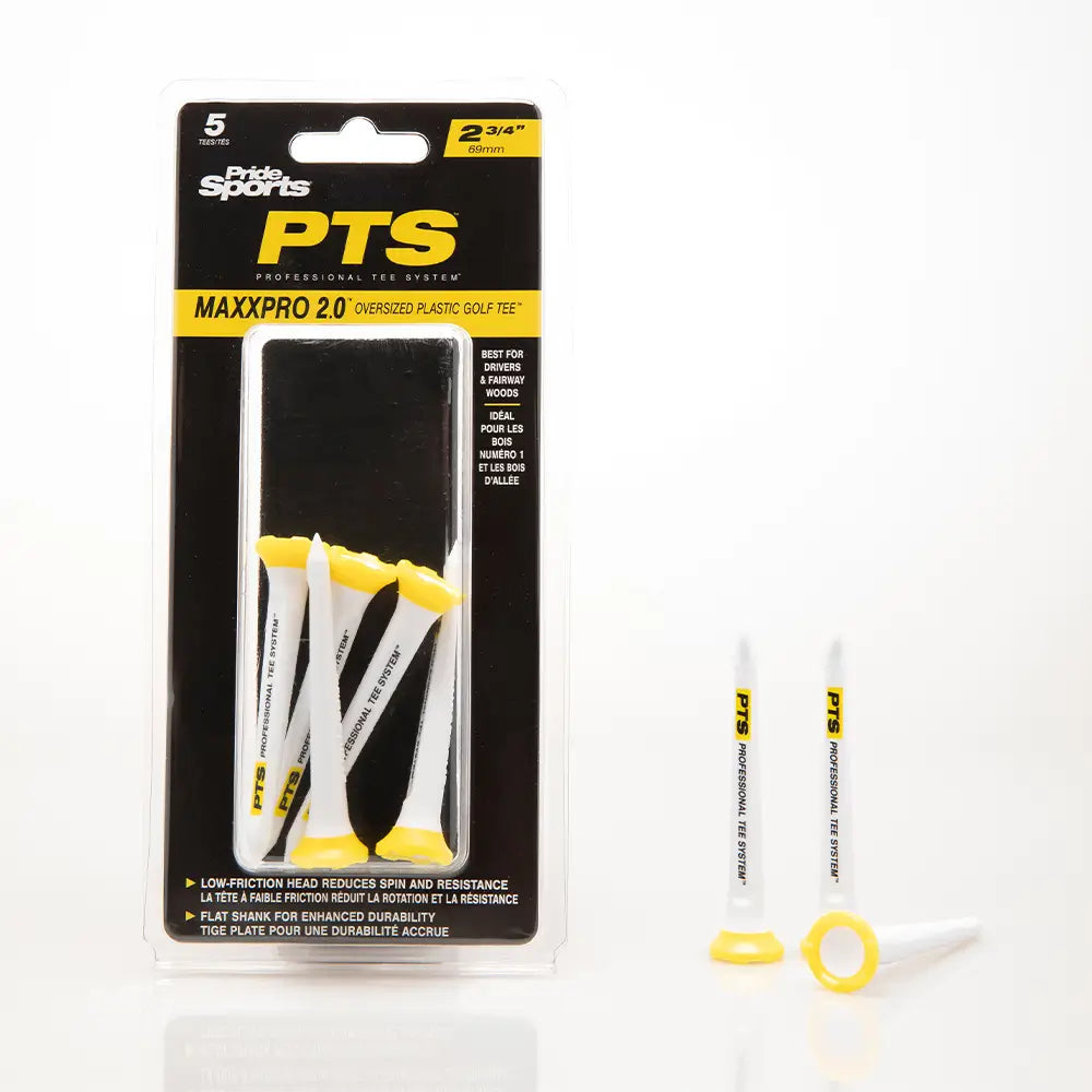 PTS 2-3/4" packaging with 2-3/4" tees next to the package.