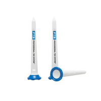 Three 3-1/4" tees stacked by one another.