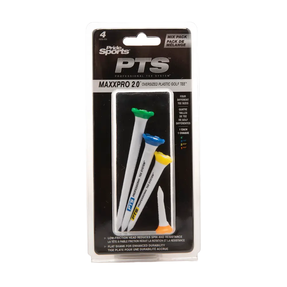 PTS mixed packaging with select different tees next to the package.