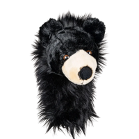 A black bear-shaped golf club head.