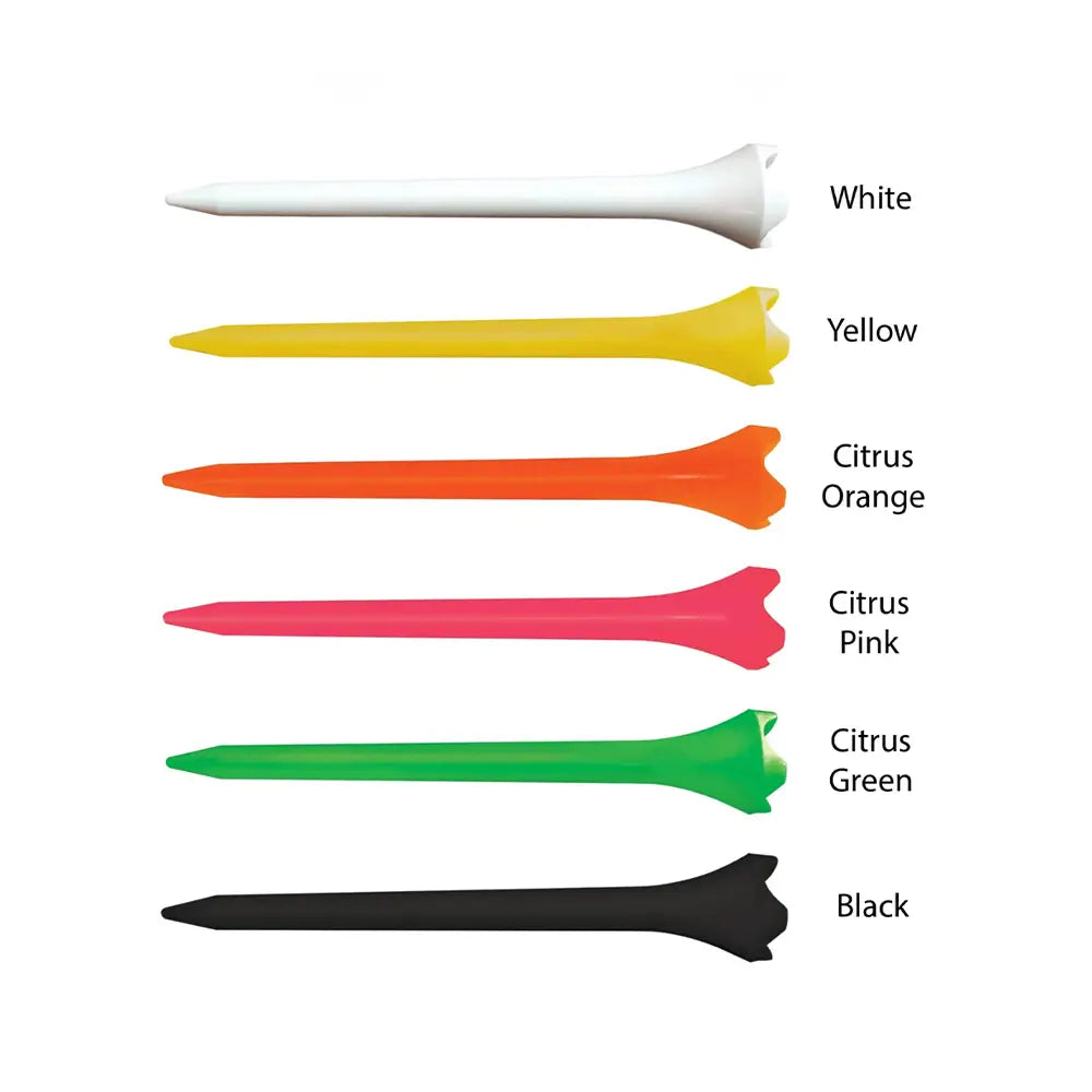 Different color options for the 2 3/4" Personalized Pride Performance® Golf Tees.
