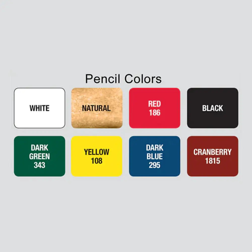 Golf Pencil Color Options
