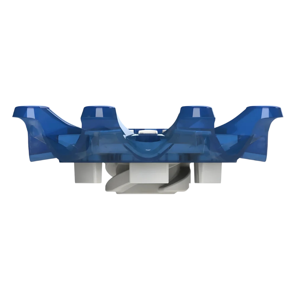 Side angle of blue Pulsar Golf Spikes