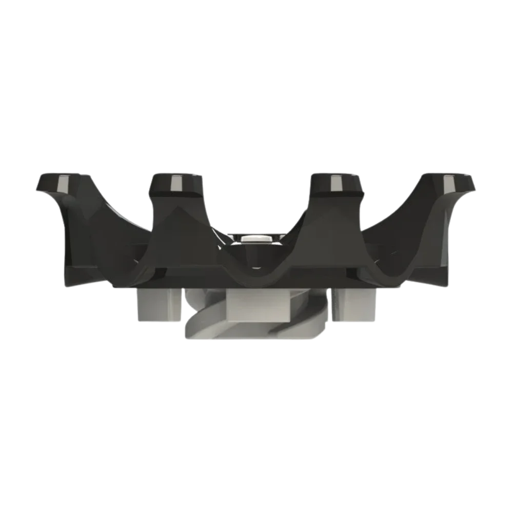 Side angle of black Pulsar Golf Spikes