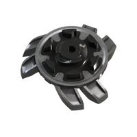 Back angle of silver Tornado Golf Spike