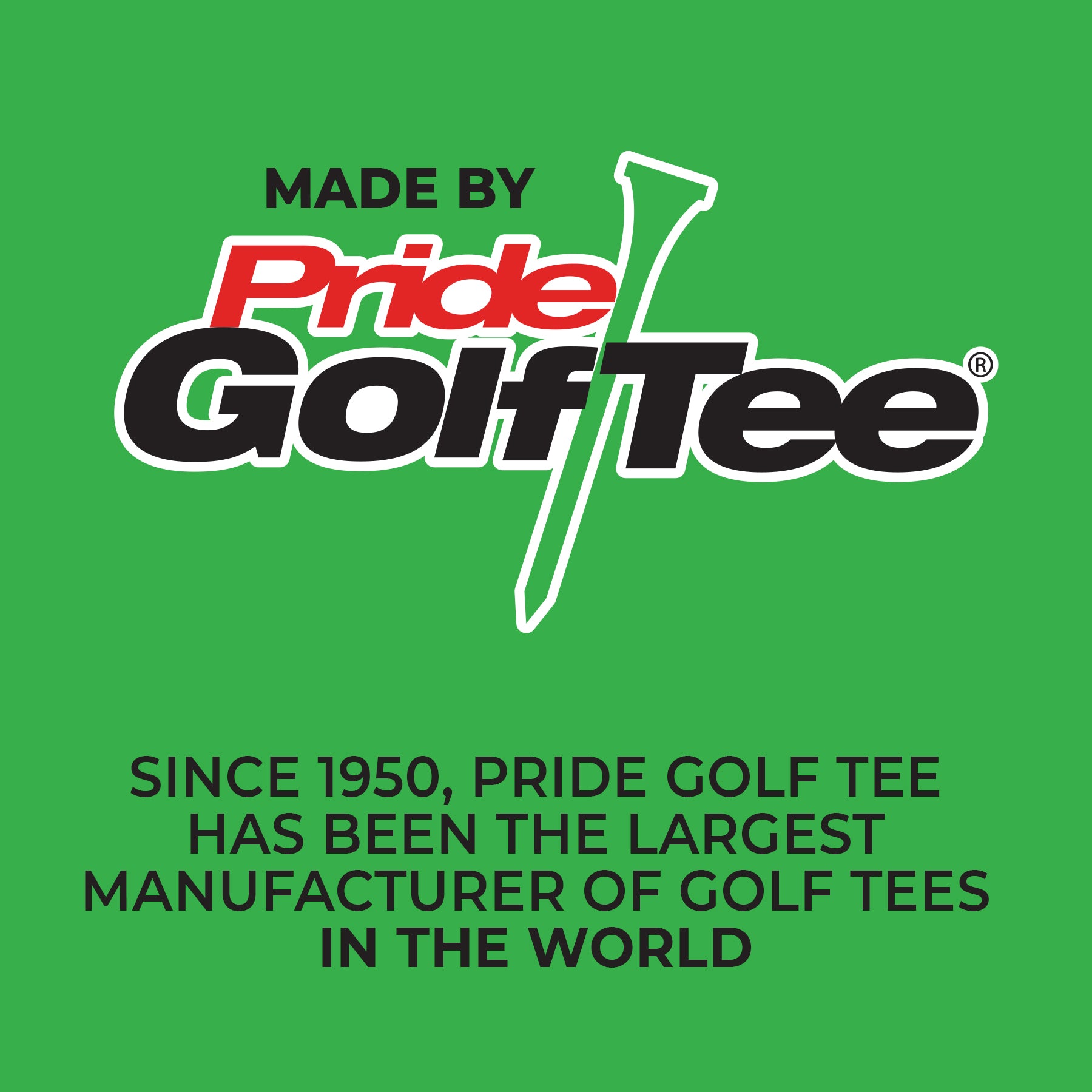 Pride Performance® Plastic Tees - Striped 30ct Packs