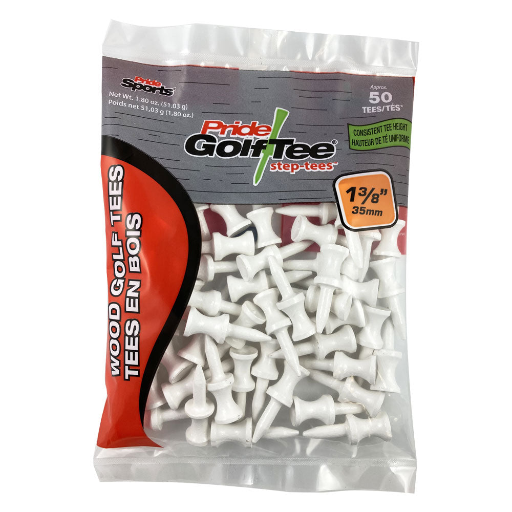1 3/8" Pride Golf Tee Step Tees - 50ct
