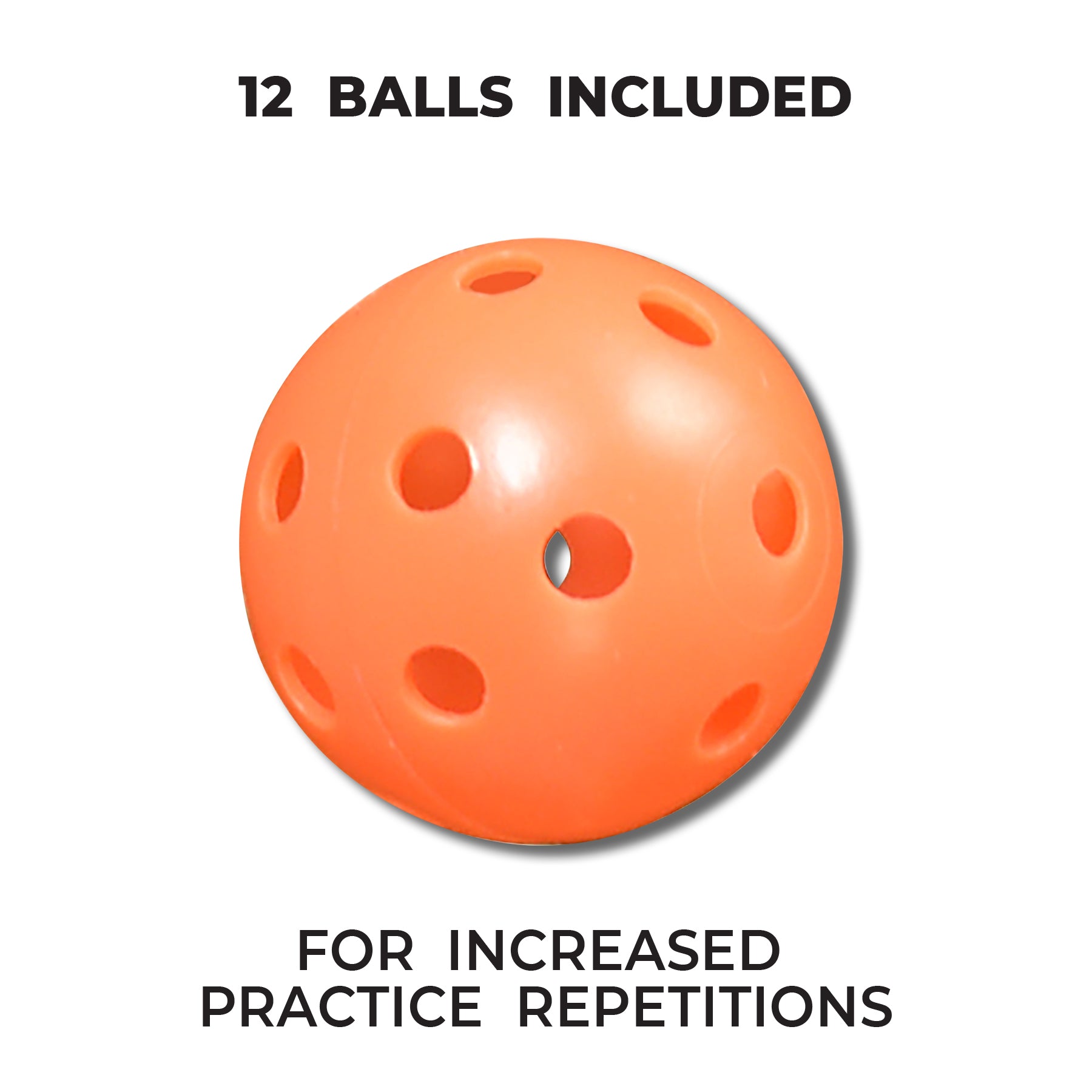 Orange Perforated Practice Balls
