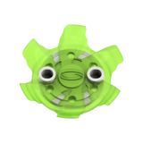 Front side angle of green Pivix Golf Spikes