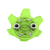 Front side angle of green Pivix Golf Spikes