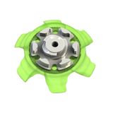 Back angle of green Pivix Golf Spikes