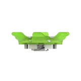 Side angle of green Pivix Golf Spikes