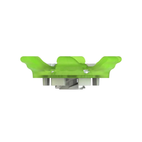 Side angle of green Pivix Golf Spikes