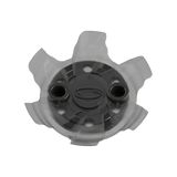 Front side angle of the gray and black Pivix Golf Spikes