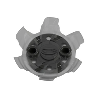 Front side angle of the gray and black Pivix Golf Spikes