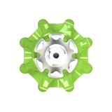 Back angle of slime green Pulsar Golf Spikes