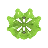 Front side angle of slime green Pulsar Golf Spikes